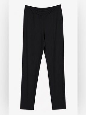 Eileen Fisher Black Pull On Stretch Knit Pants Women’s Small